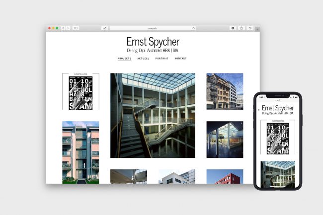 Architekt «Ernst Spycher» Webdesign