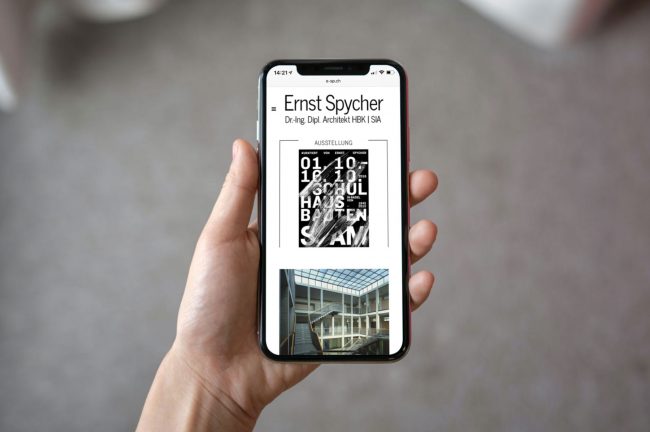 Architekt «Ernst Spycher» Webdesign