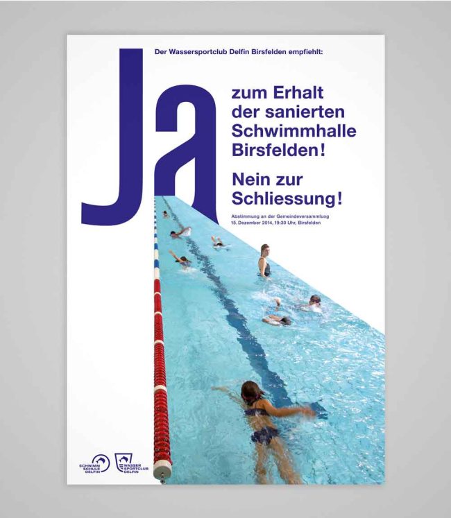 Ja-Kampagne Schwimmhalle Birsfelden
